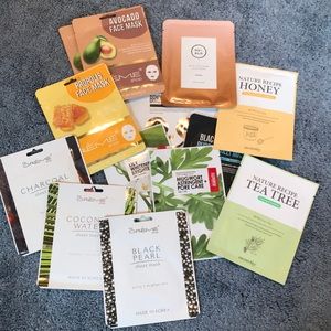 Lot of 13 Sheet Face Masks